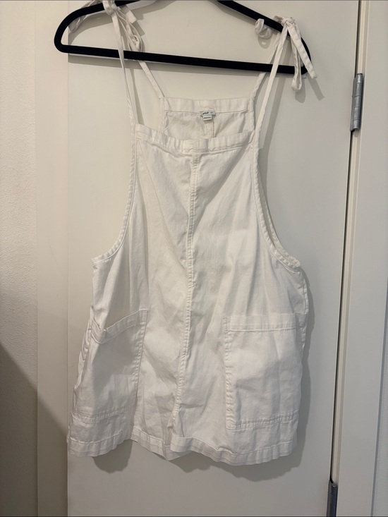 aerie Pants - Aerie White Romper Tie Strap Women’s Small